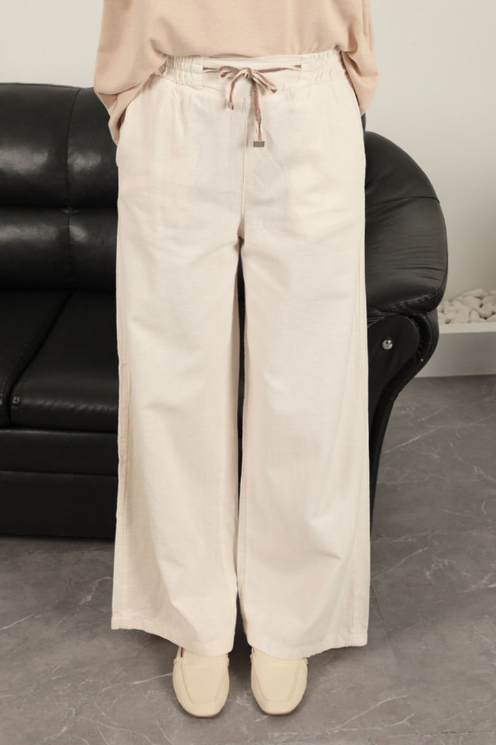 KKT Belted Cargo Pants for Women-Beige - Ascoli Piceno