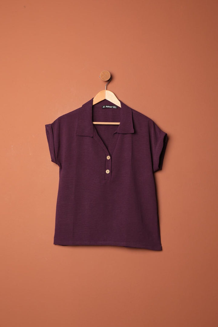 KKT Aerobin Fabric Women's Shirt-Plum - Charlottetown