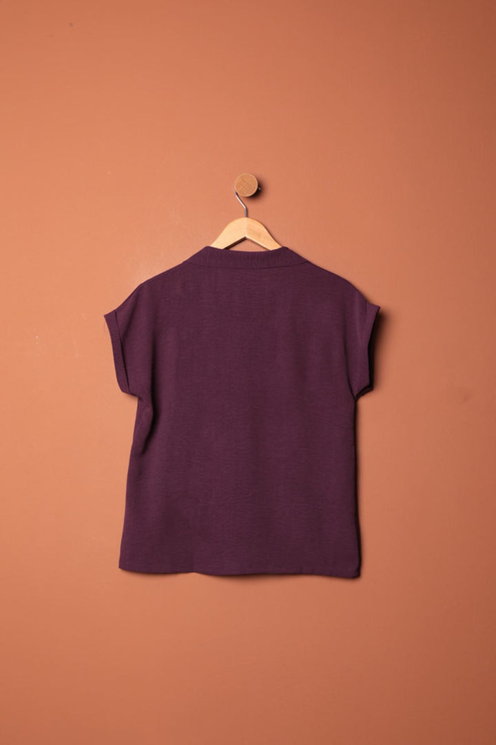 KKT Aerobin Fabric Women's Shirt-Plum - Charlottetown