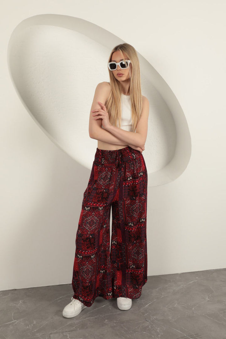 KKT Ethnic Women's Trousers-Red - Assen