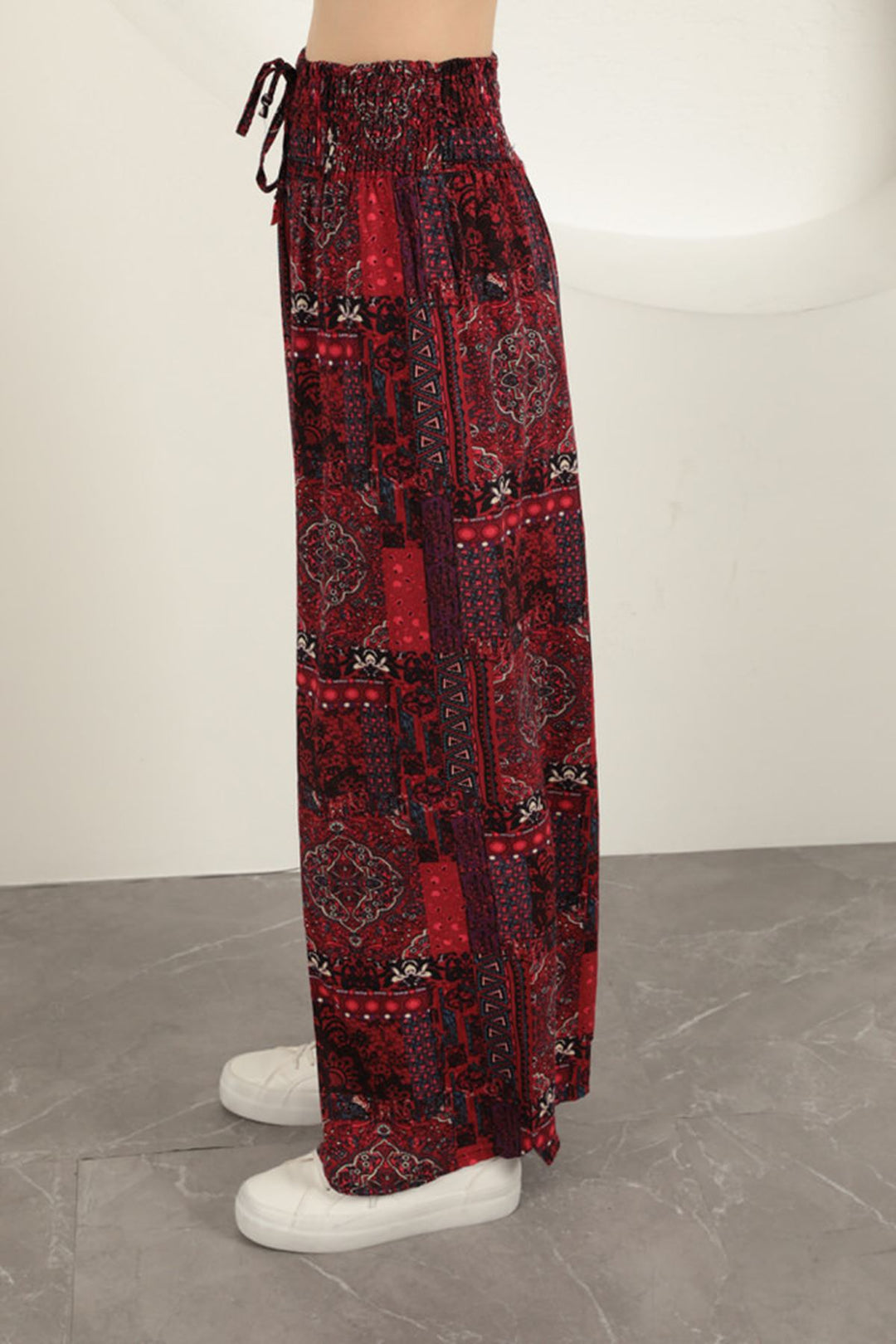 KKT Ethnic Women's Trousers-Red - Assen