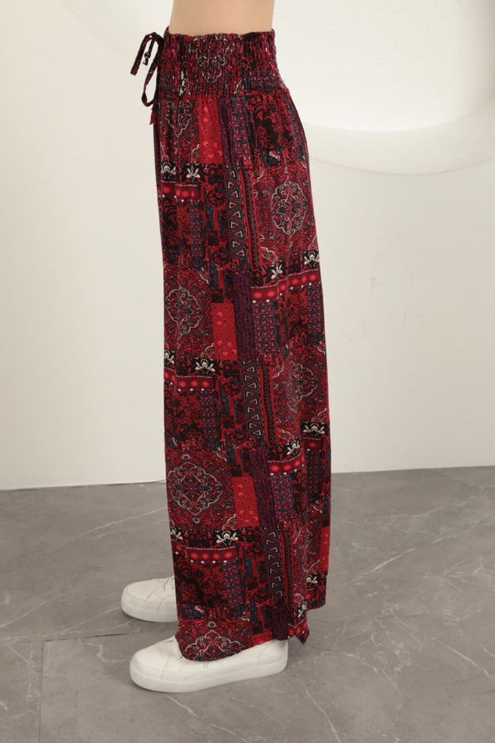 KKT Ethnic Women's Trousers-Red - Assen