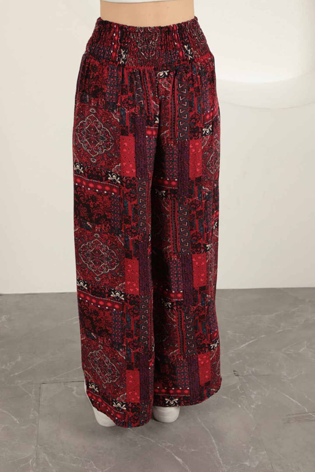 KKT Ethnic Women's Trousers-Red - Assen