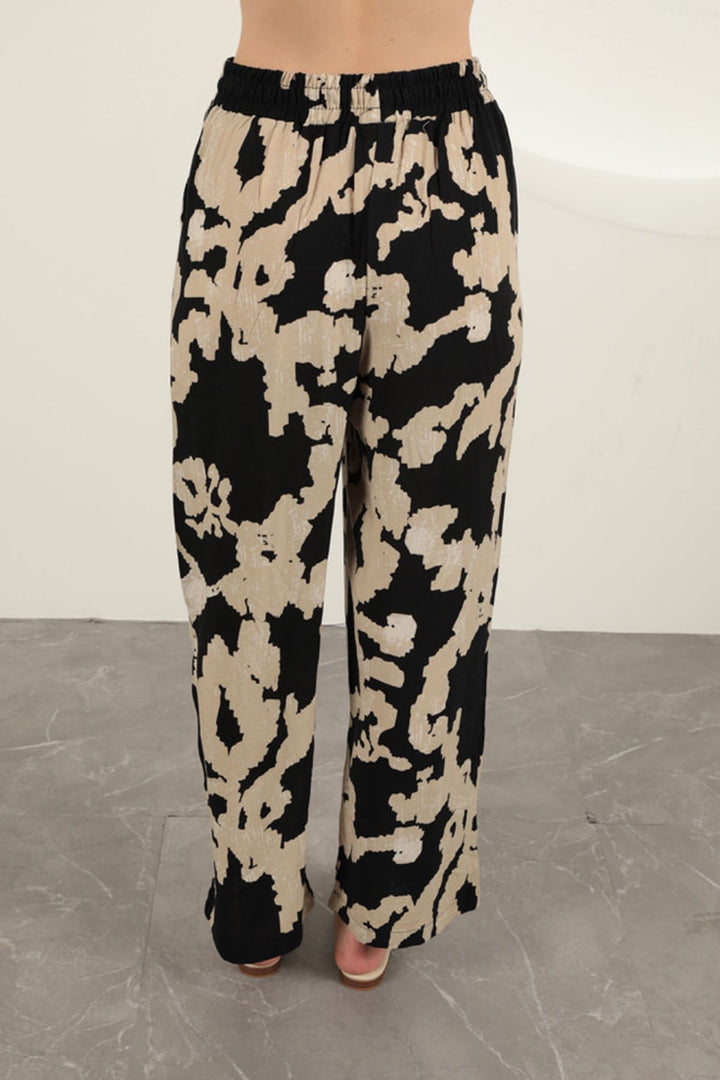KKT Patterned Trousers-Black - Upper Darby