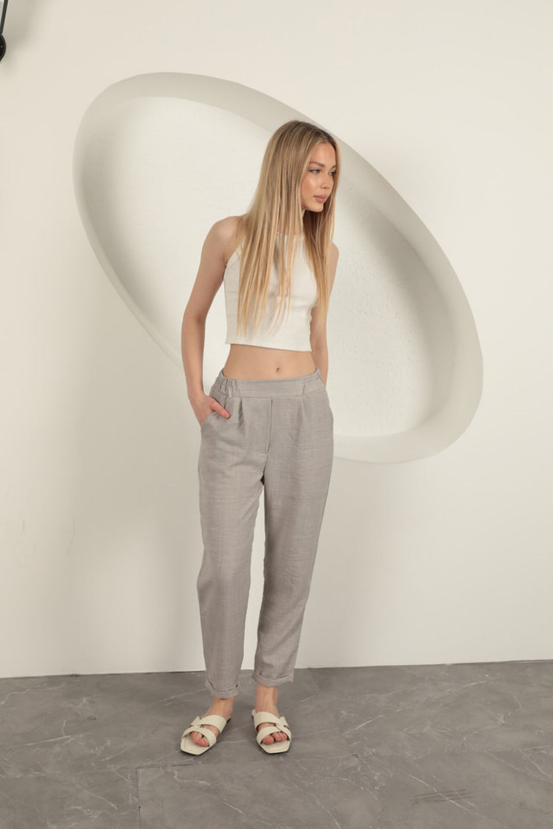 KKT Double Leg Women's Trousers-Grey - Delft