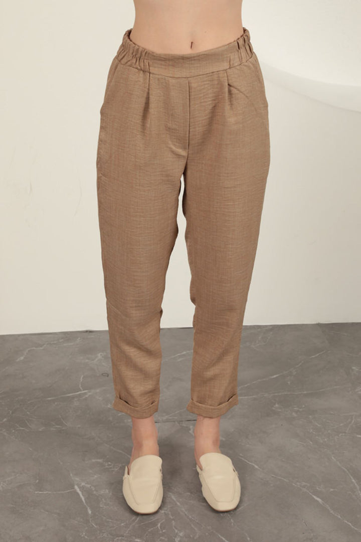 KKT Double Leg Women's Trousers-Tan - Konstanz