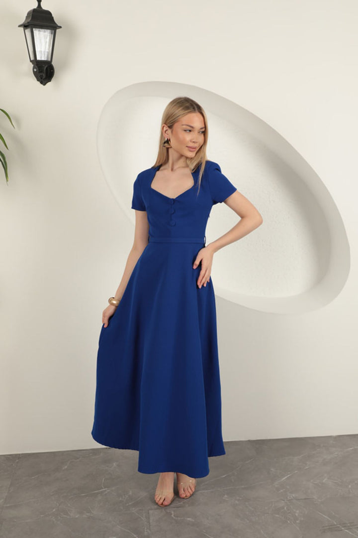 KKT Belted Dress-Sax - Ploieşti