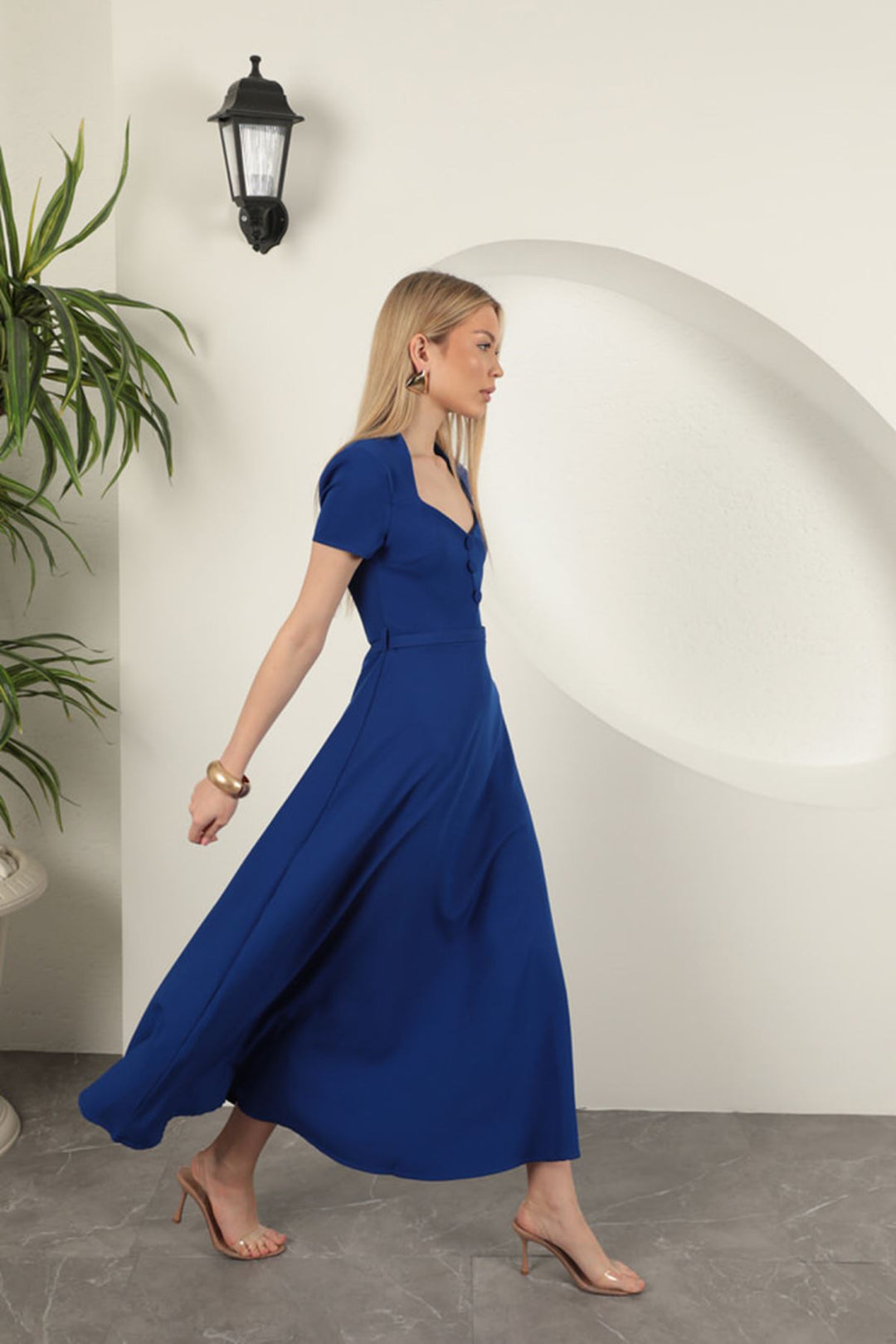 KKT Belted Dress-Sax - Ploieşti