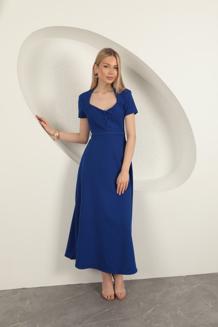 KKT Belted Dress-Sax - Ploieşti