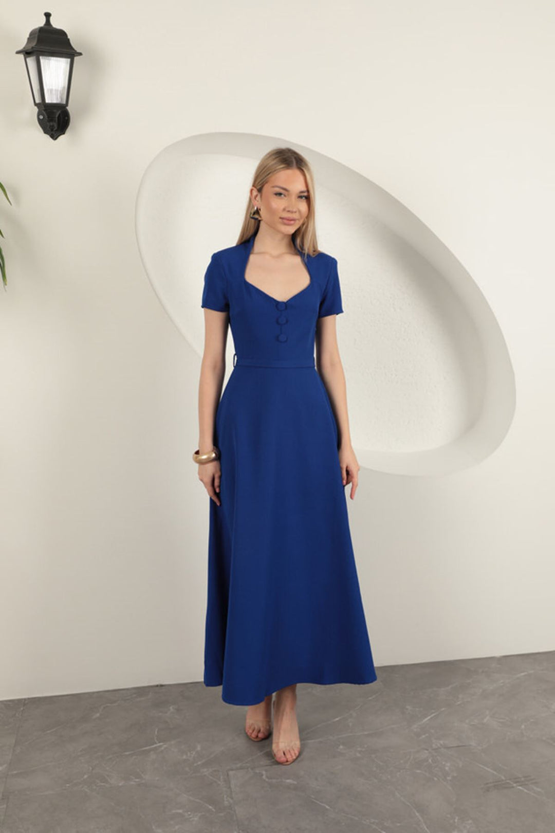 KKT Belted Dress-Sax - Ploieşti