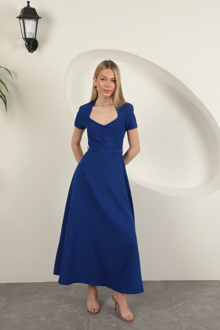 KKT Belted Dress-Sax - Ploieşti