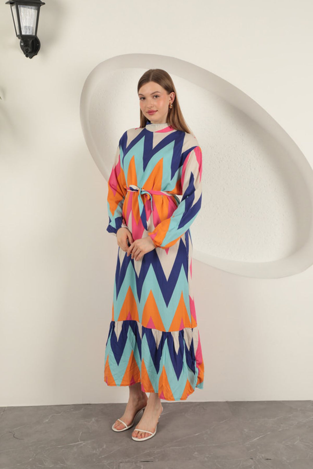 KKT Viscose Fabric Dress-Baby Blue - Boulogne-sur-Mer