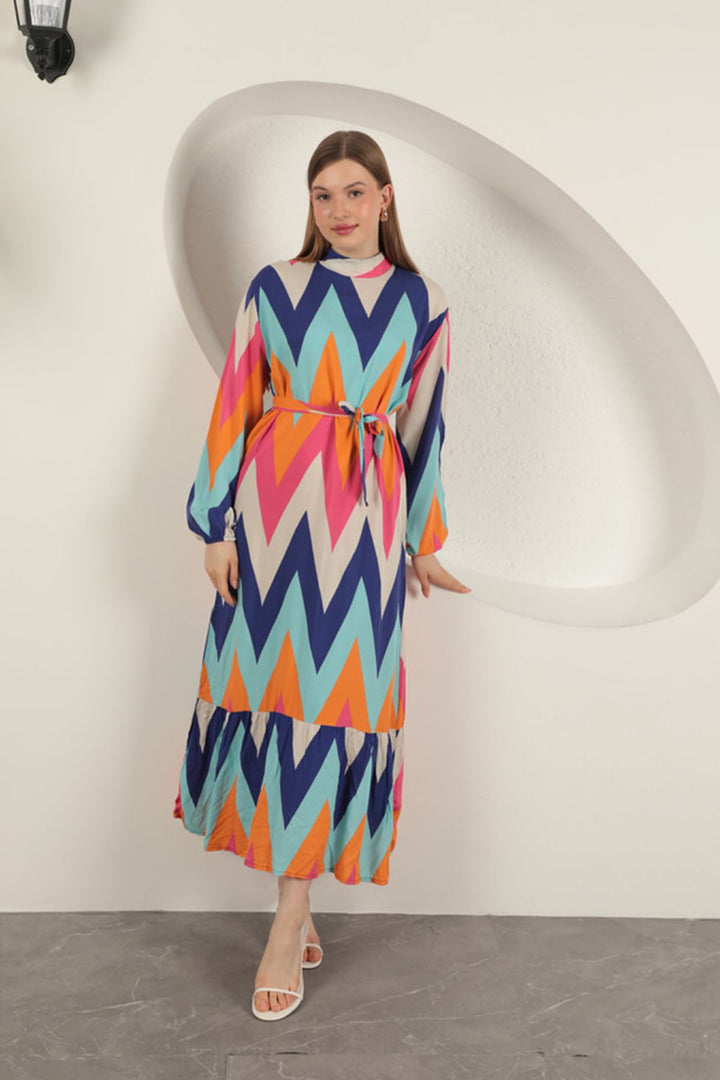 KKT Viscose Fabric Dress-Baby Blue - Boulogne-sur-Mer