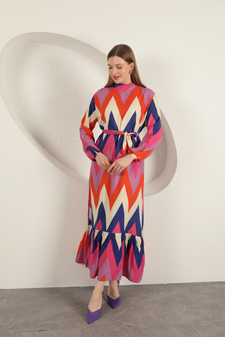 KKT Viscose Fabric Dress-Orange - Melitopol