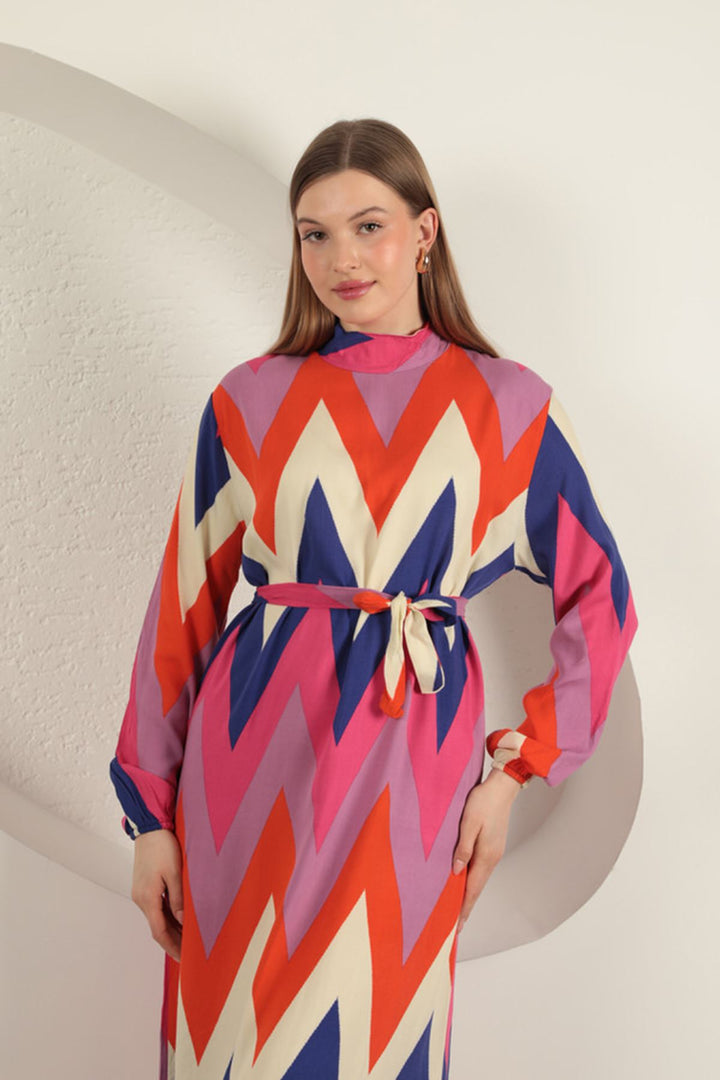 KKT Viscose Fabric Dress-Orange - Melitopol