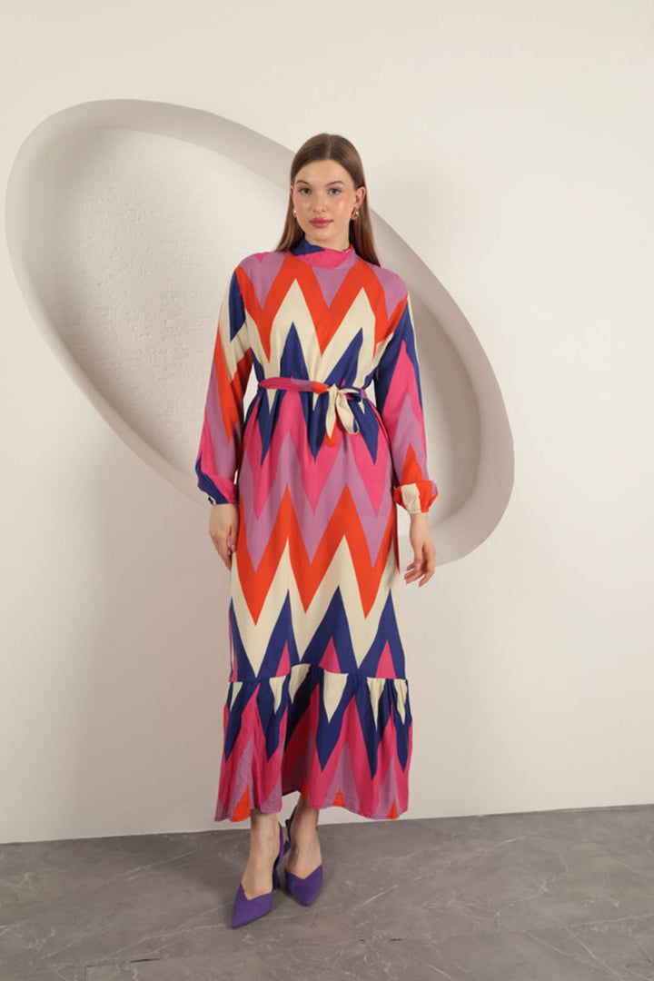 KKT Viscose Fabric Dress-Orange - Melitopol