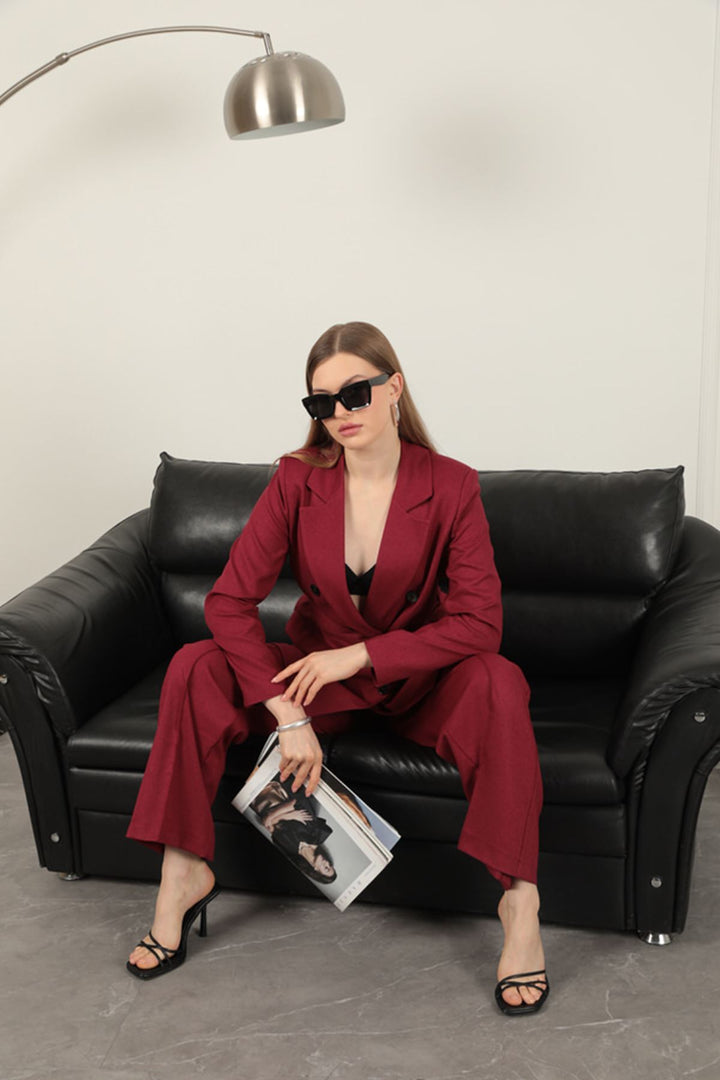 KKT Poliviskon Kumaş Kadın Takım-Bordo - Jackson