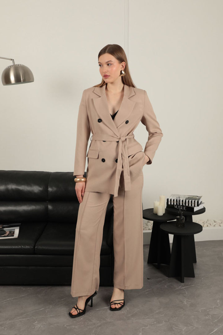 KKT Polyviscon Fabric Women's Suit-Stone - Puyallup