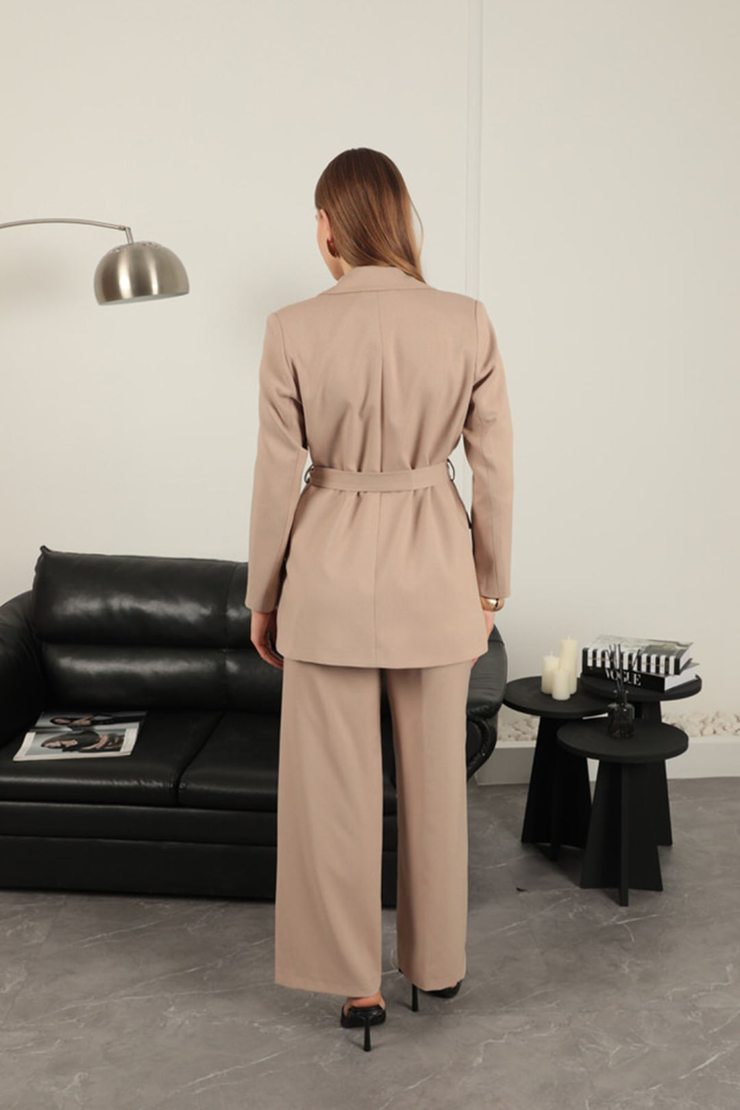 KKT Polyviscon Fabric Women's Suit-Stone - Puyallup