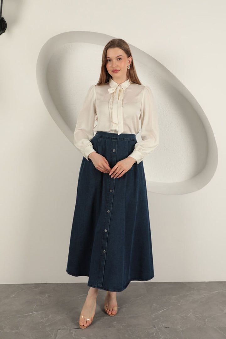KKT Denim Fabric Vest Suit-Dark Blue - Chenalhó