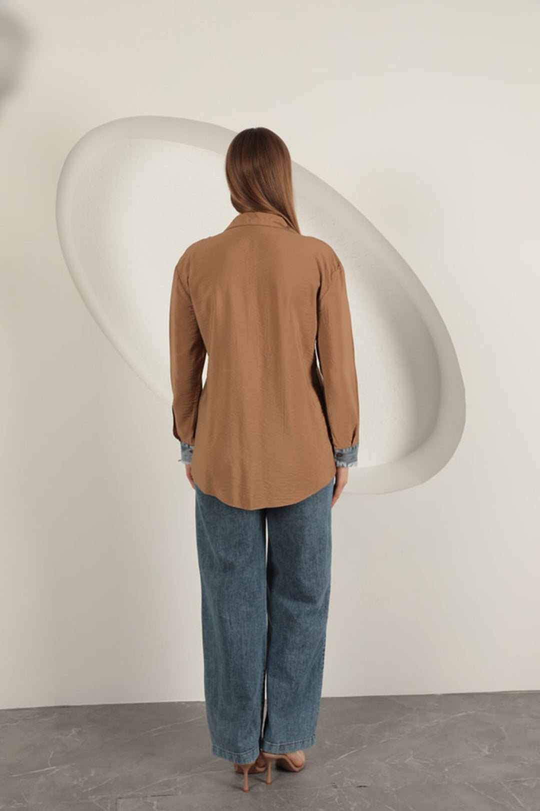 KKT Garnished Pocket Witty Tan Women's Suit - Cosamaloapan