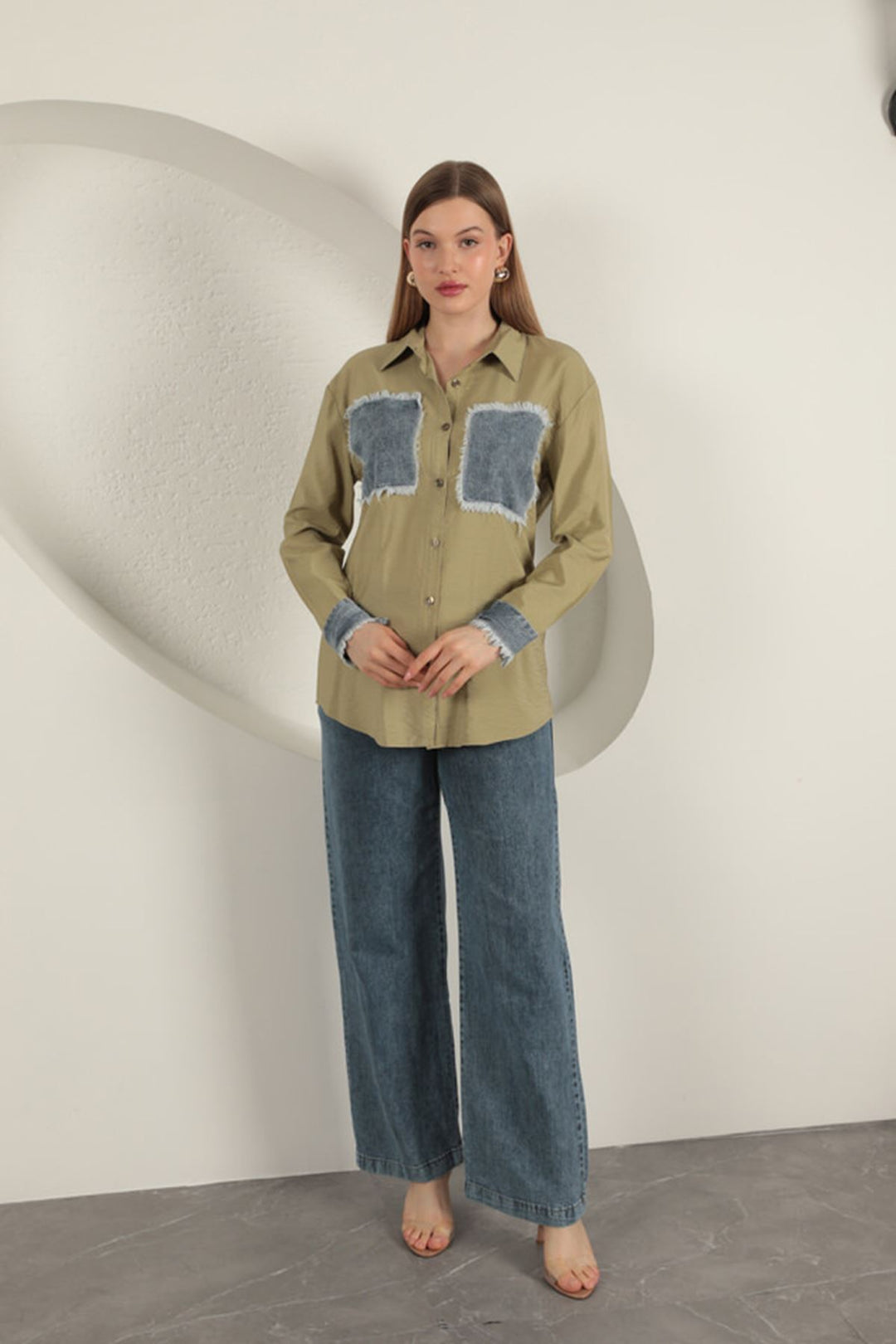 KKT Garnished Pocket Witty Khaki Women's Suit - Kamenicë