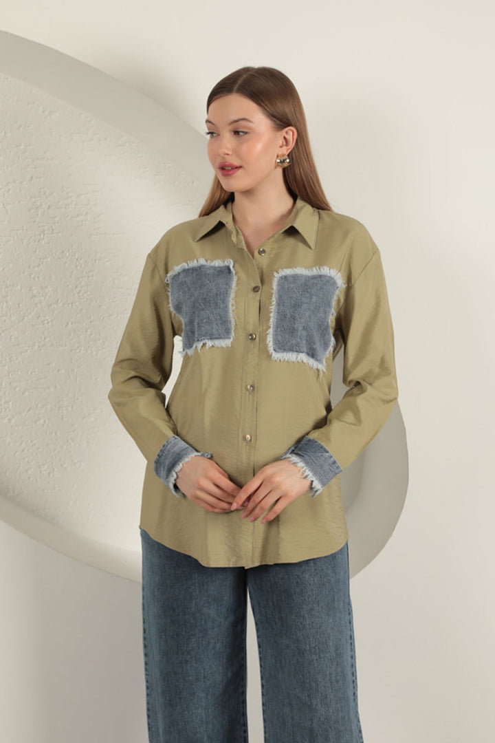 KKT Garnished Pocket Witty Khaki Women's Suit - Kamenicë