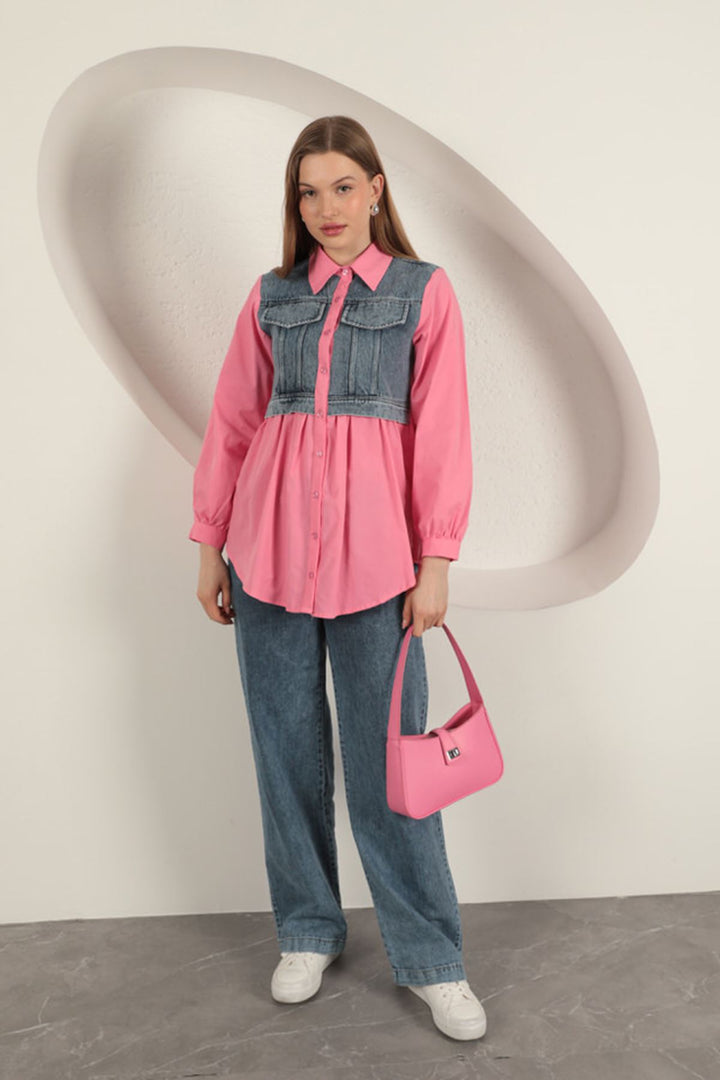 KKT Poplin Fabric Pink Women's Shirt - Portsmouth