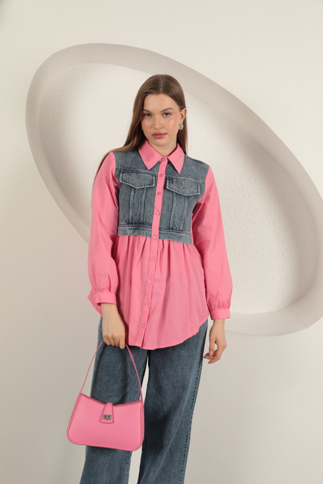 KKT Poplin Fabric Pink Women's Shirt - Portsmouth