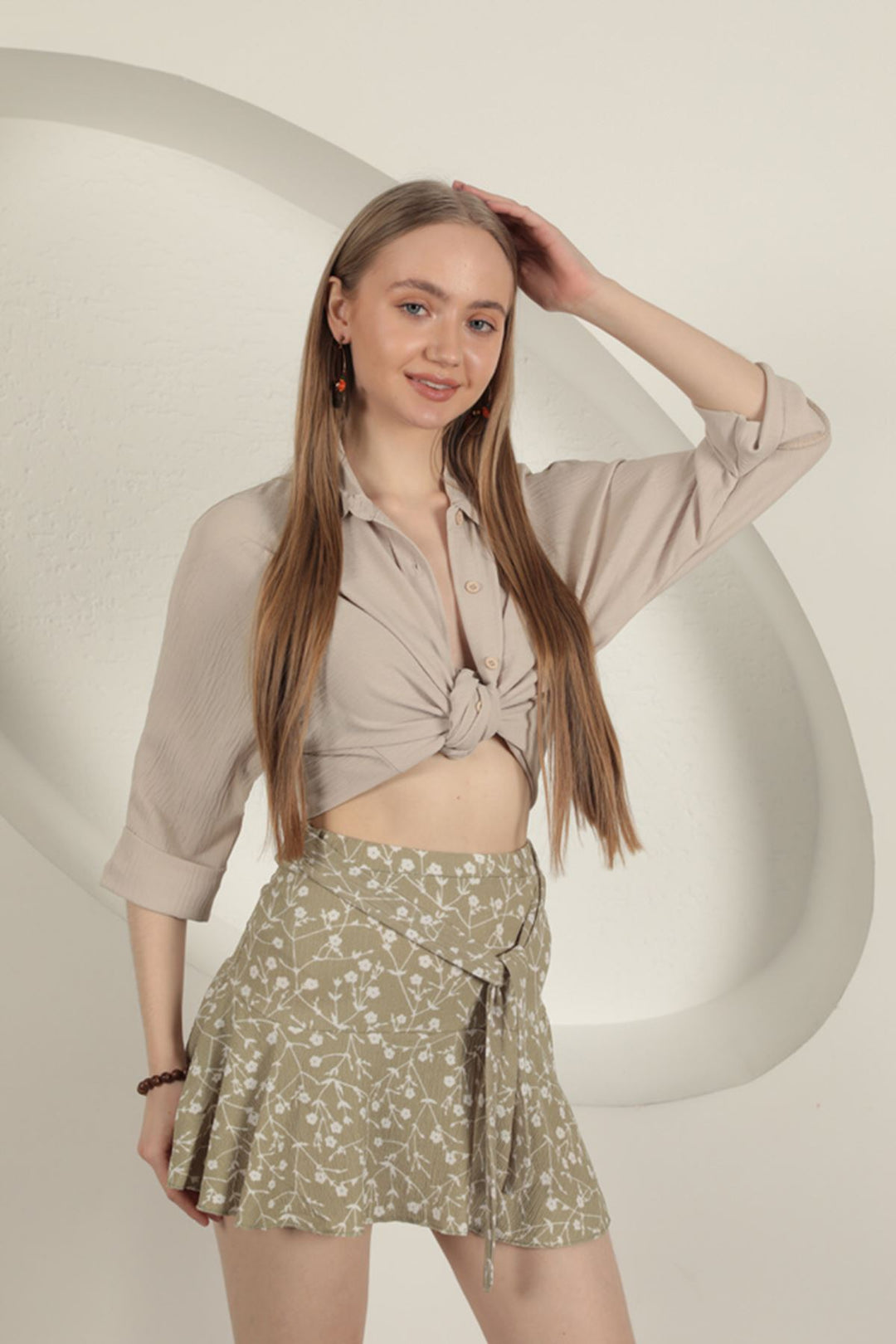 KKT Shorts Skirt-Khaki - Dublin