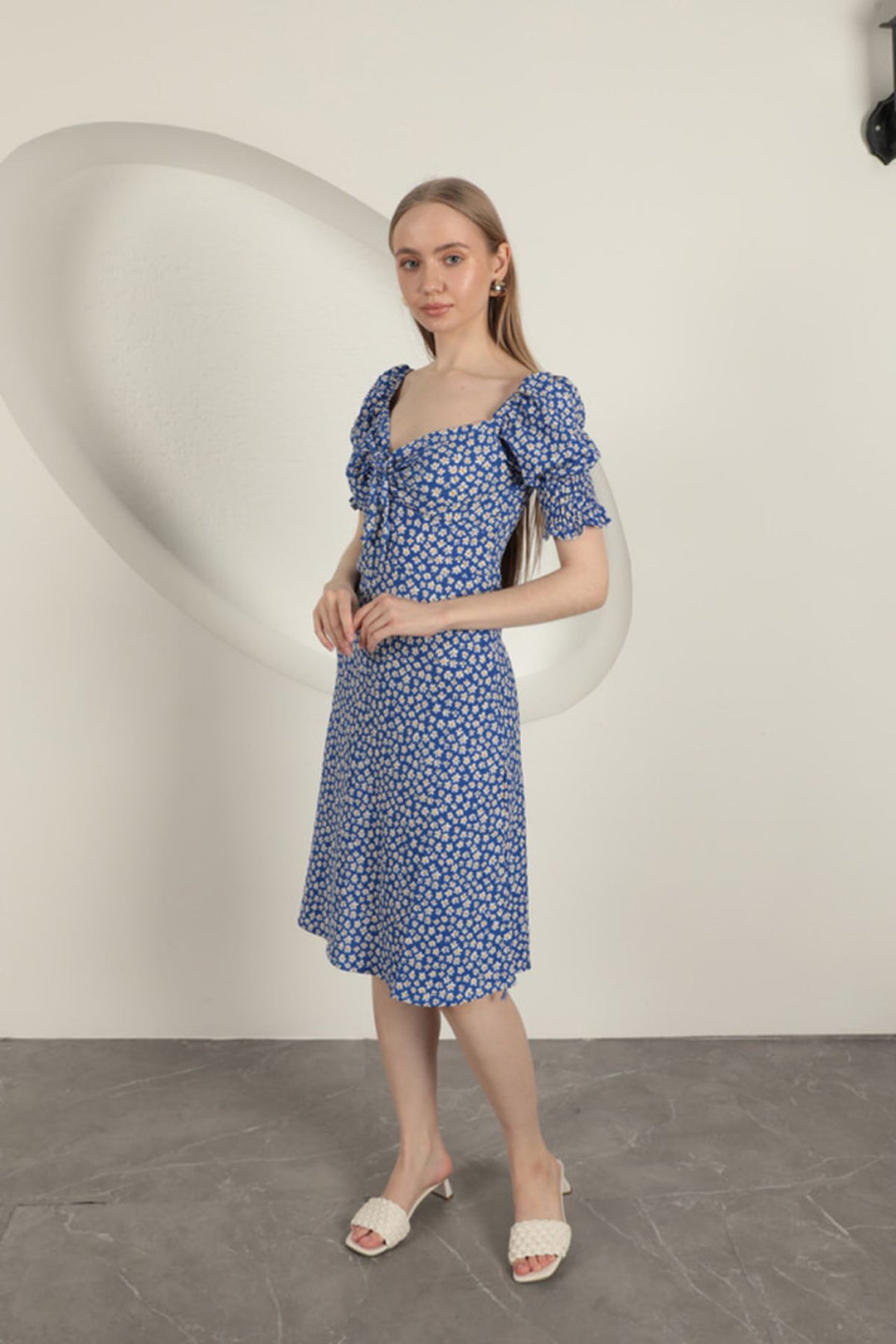 KKT Gipel Sleeve Dress-Sax - Manchester