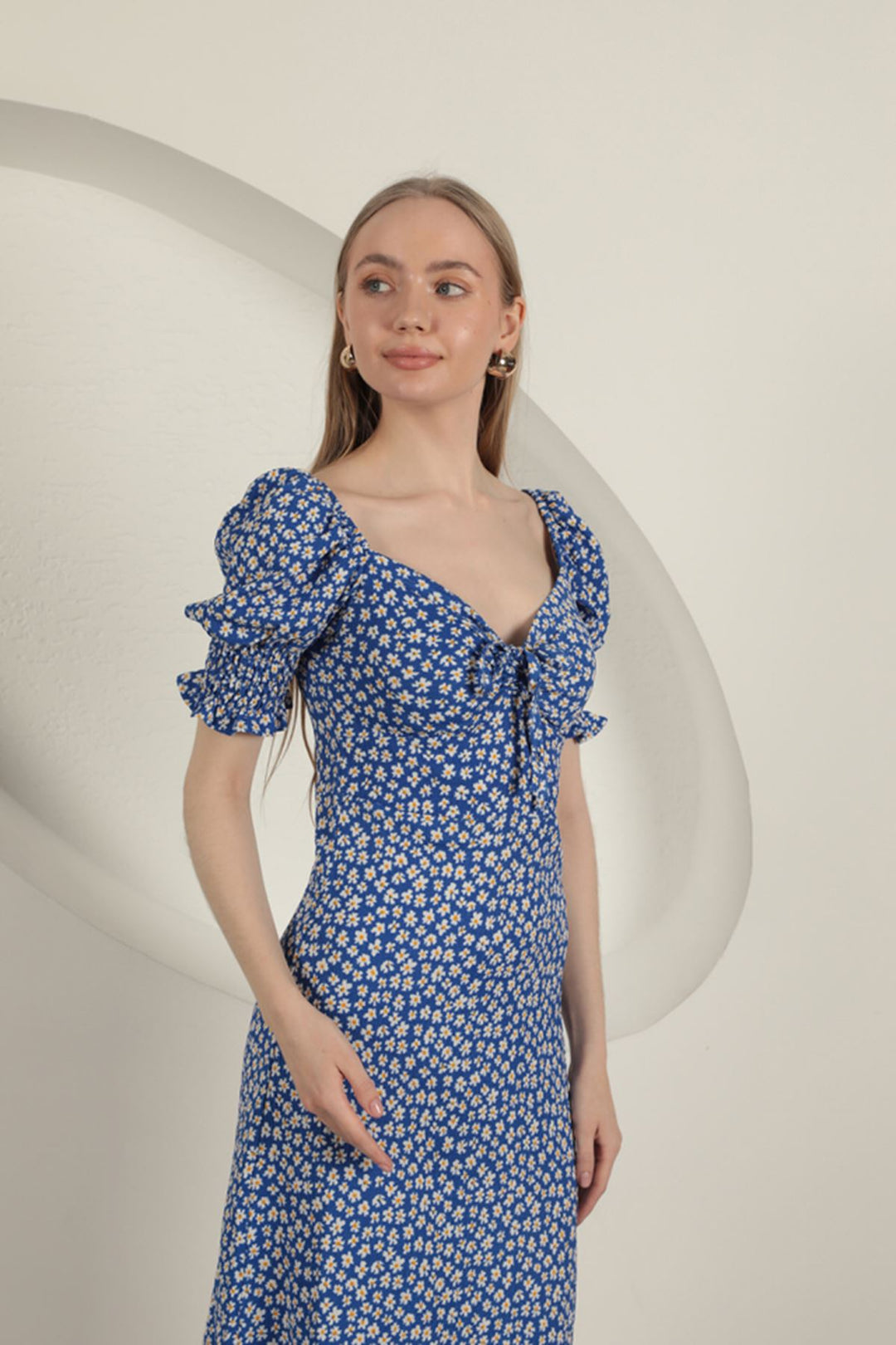 KKT Gipel Sleeve Dress-Sax - Manchester