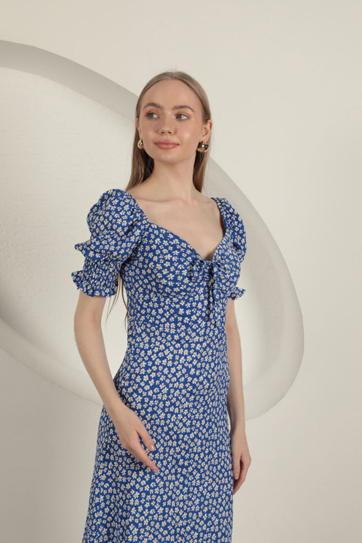 KKT Gipel Sleeve Dress-Sax - Manchester