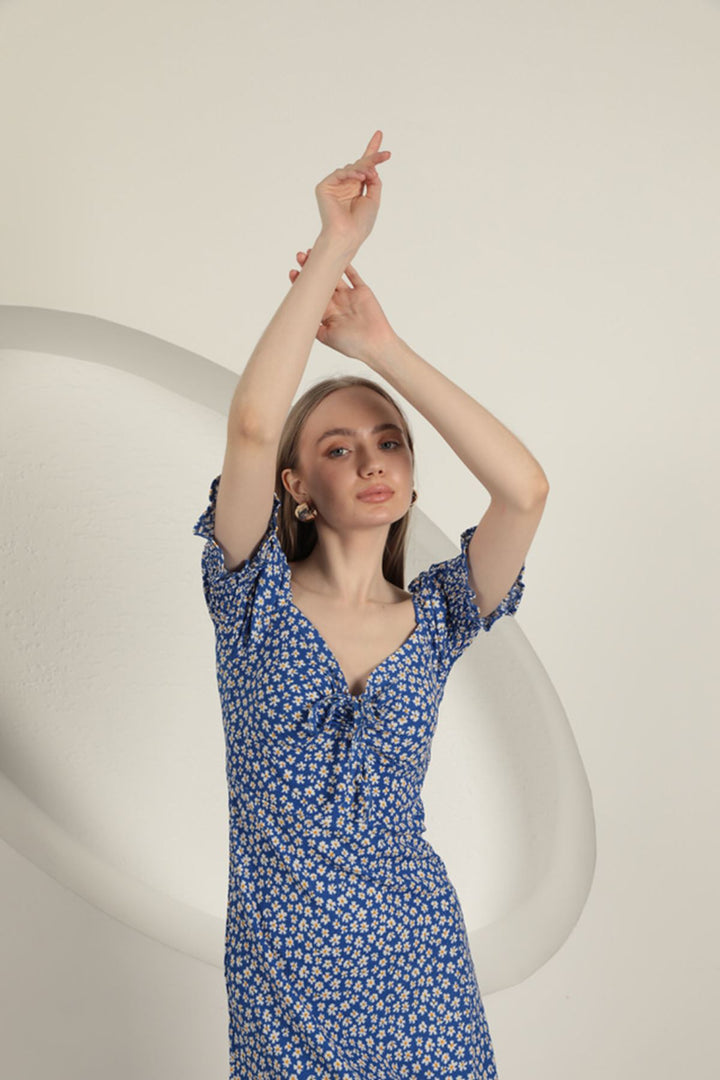 KKT Gipel Sleeve Dress-Sax - Manchester
