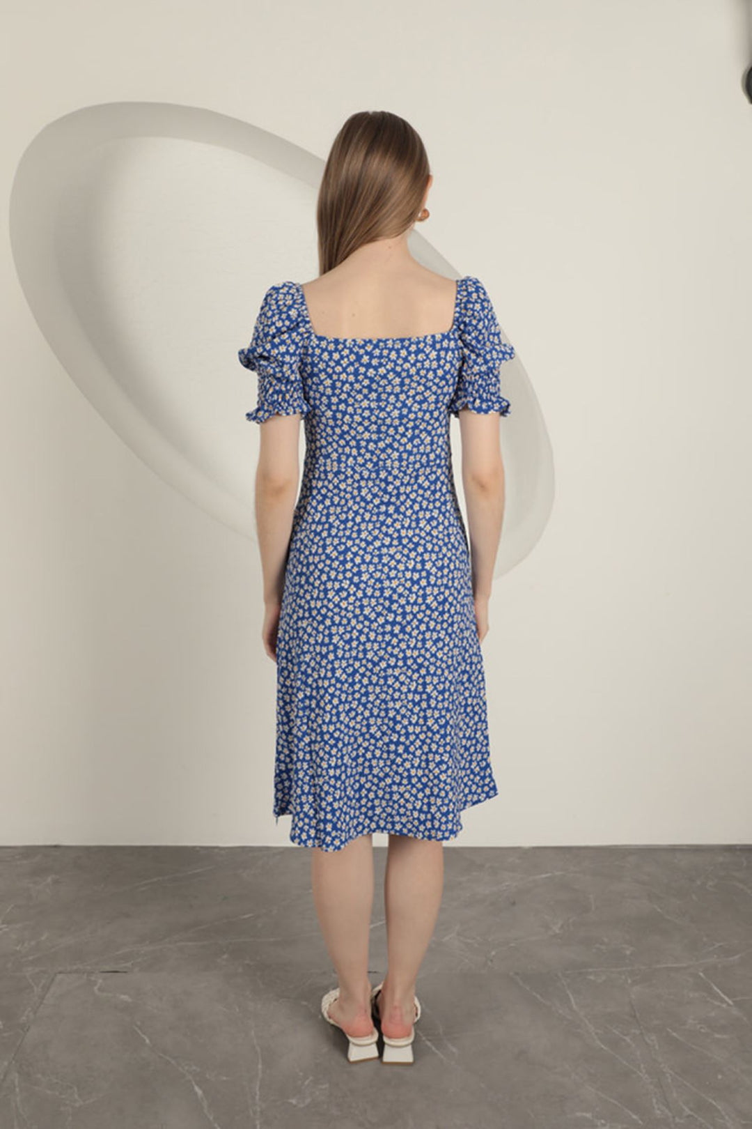 KKT Gipel Sleeve Dress-Sax - Manchester