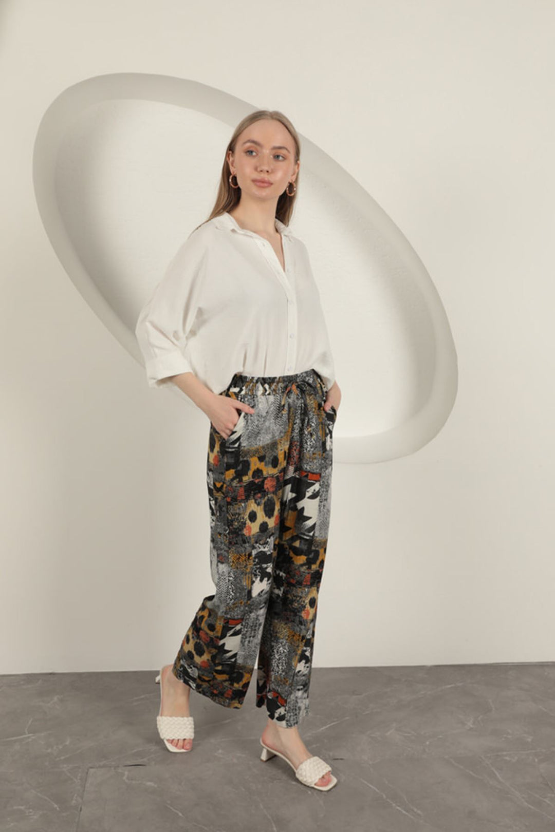 KKT Wide Women's Trousers-Black - Evesham
