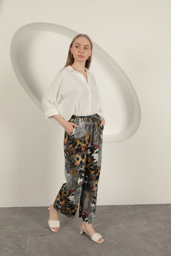 KKT Wide Women's Trousers-Black - Evesham