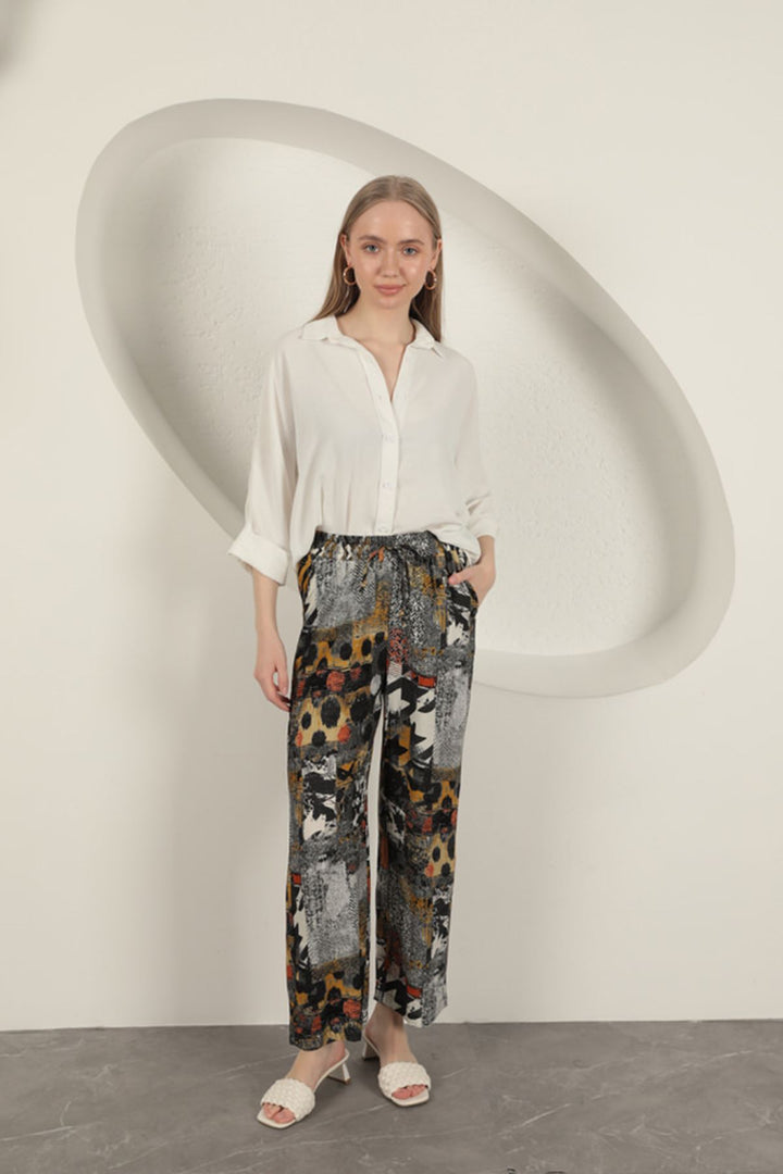 KKT Wide Women's Trousers-Black - Evesham