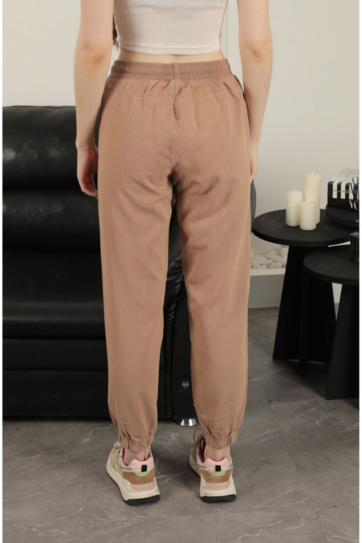 KKT Elastic Leg Women's Trousers-Camel - Worthing