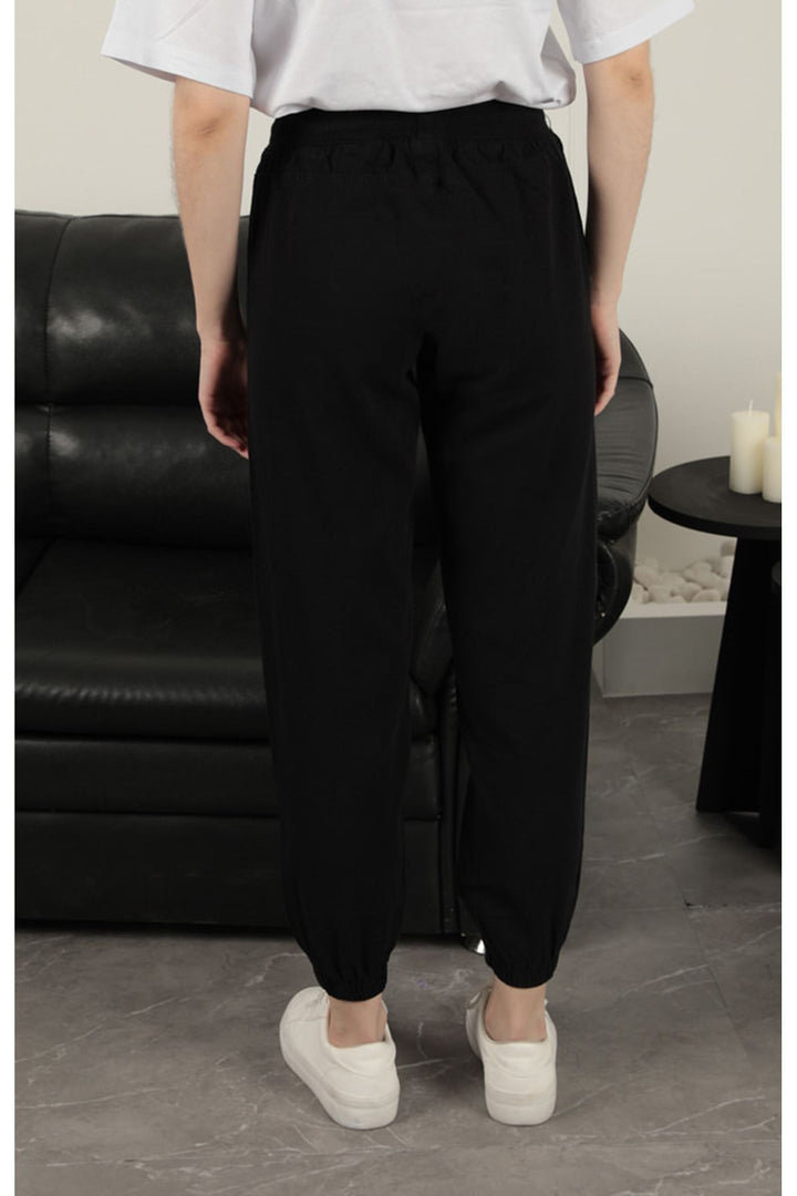 KKT Women's Elastic Leg Trousers-Black - Poinciana