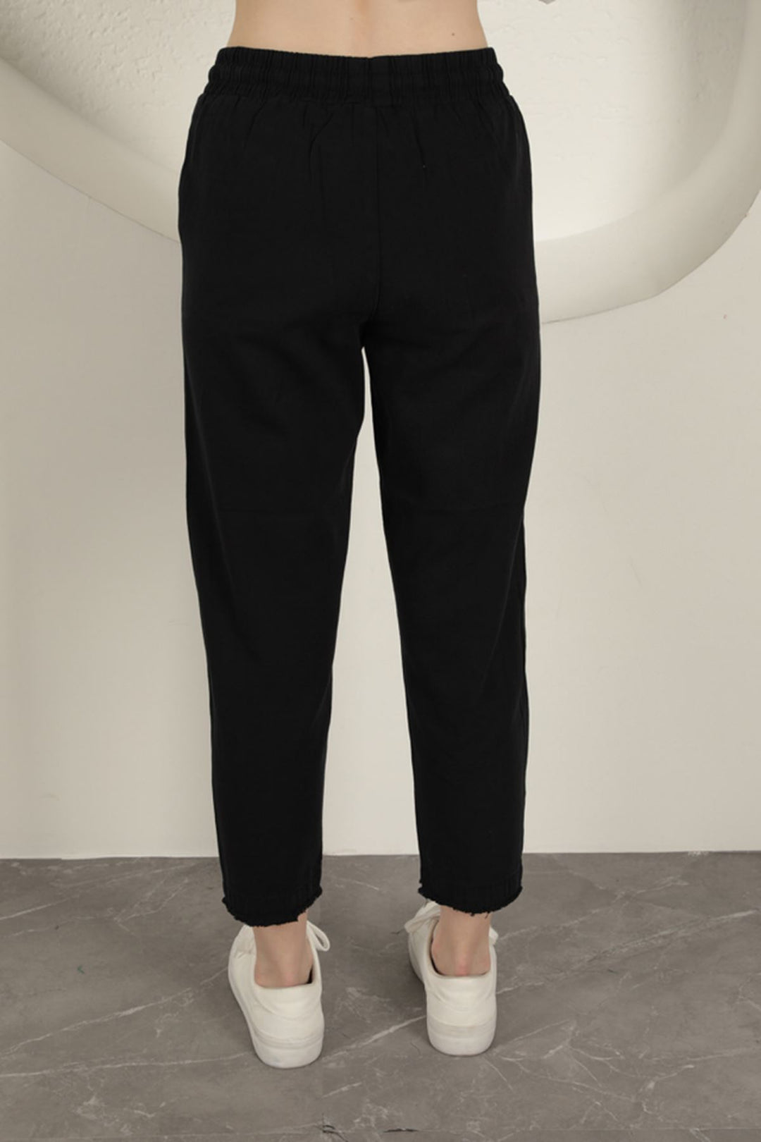 KKT Tasseled Women's Trousers-Black - Aversa