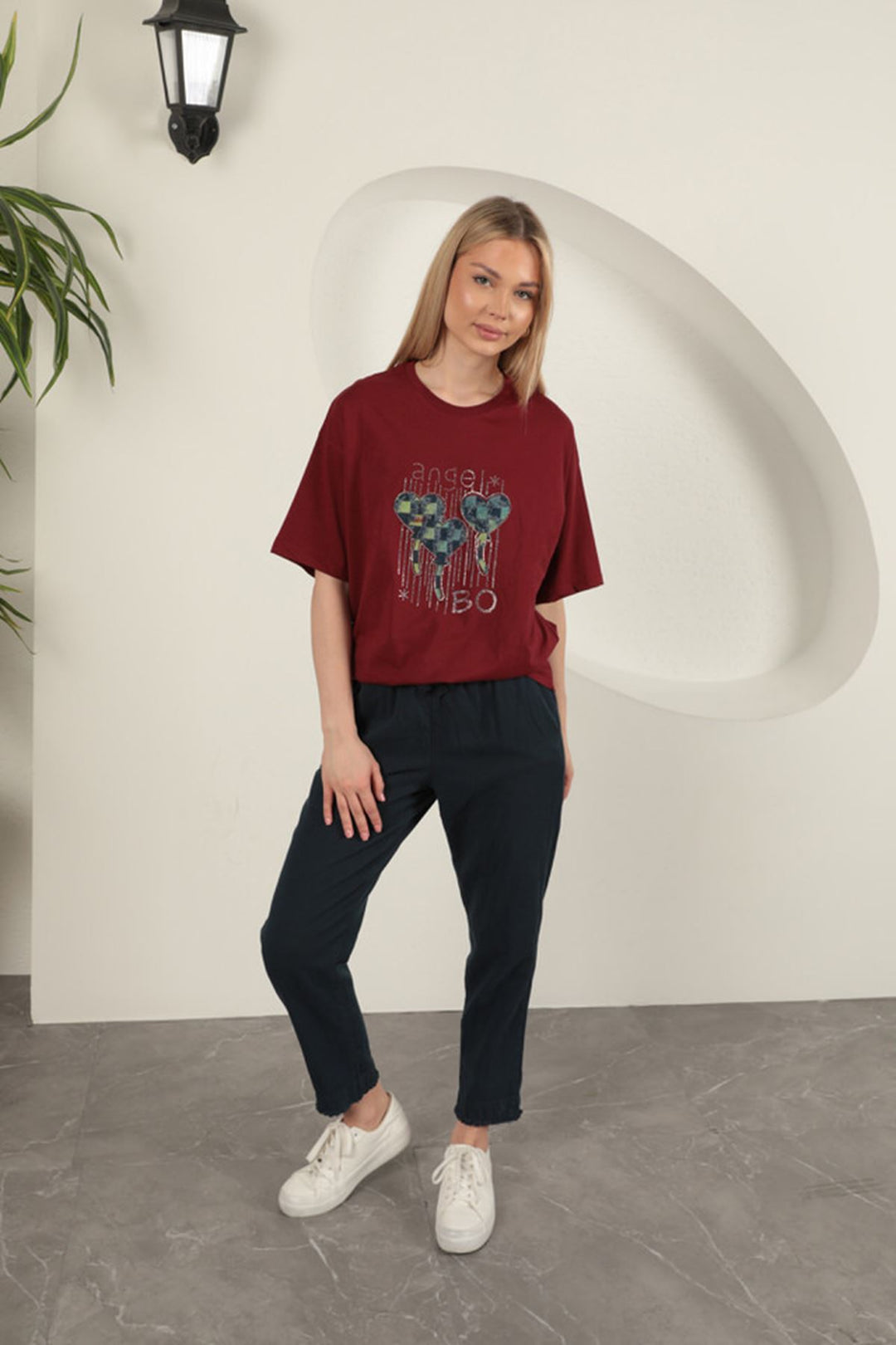 KKT Tasseled Women's Trousers-Navy Blue - Cleethorpes