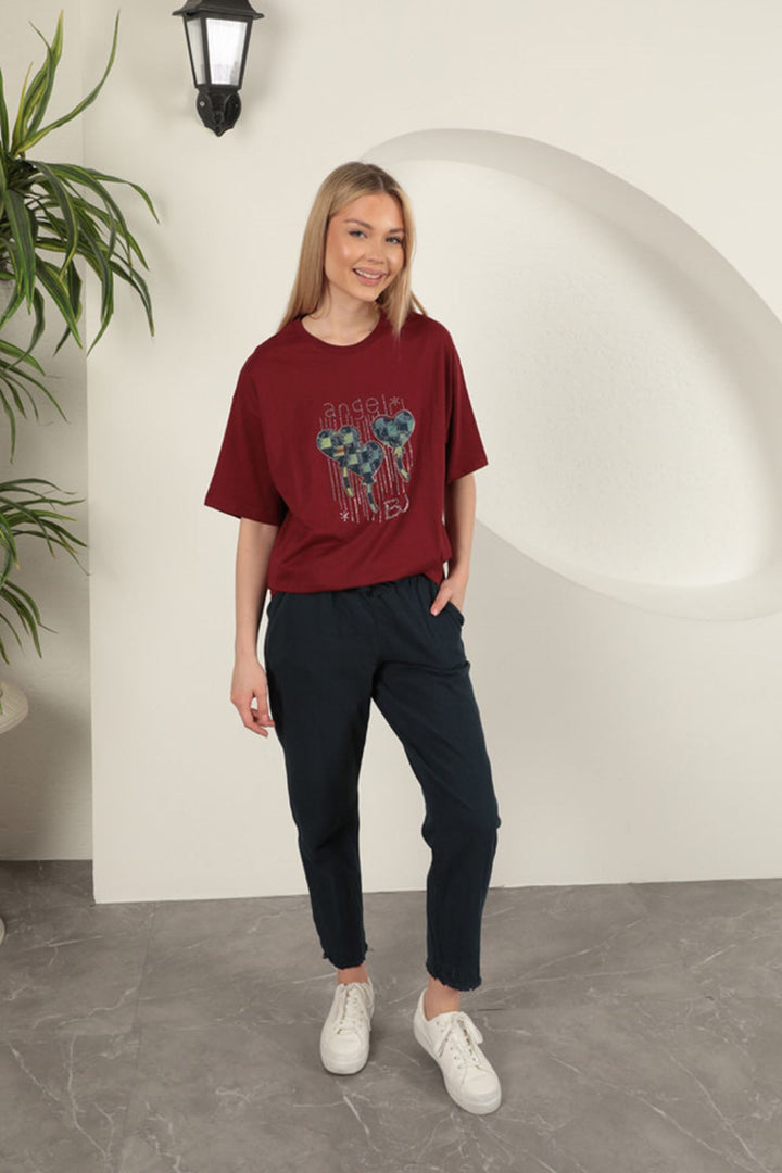 KKT Tasseled Women's Trousers-Navy Blue - Cleethorpes