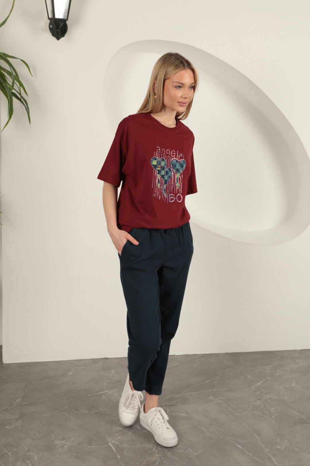 KKT Tasseled Women's Trousers-Navy Blue - Cleethorpes