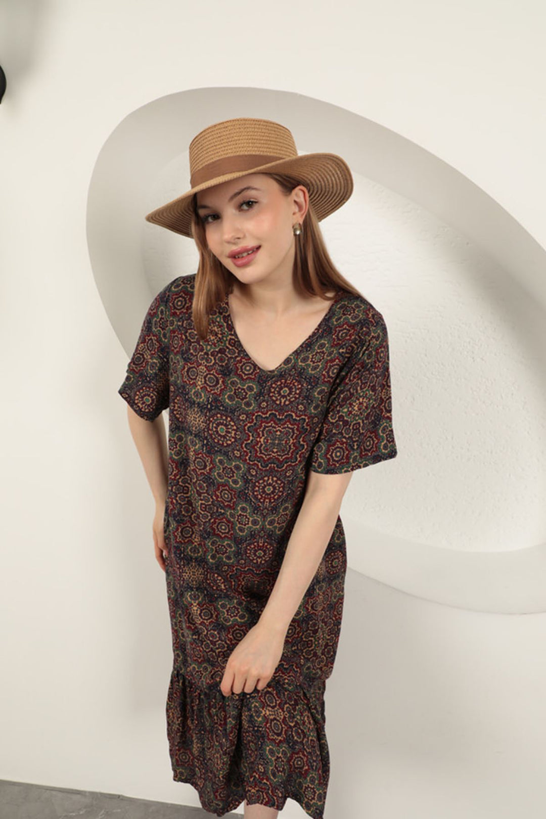 KKT Viscose Fabric Ethnic Dress-Purple - Greensboro