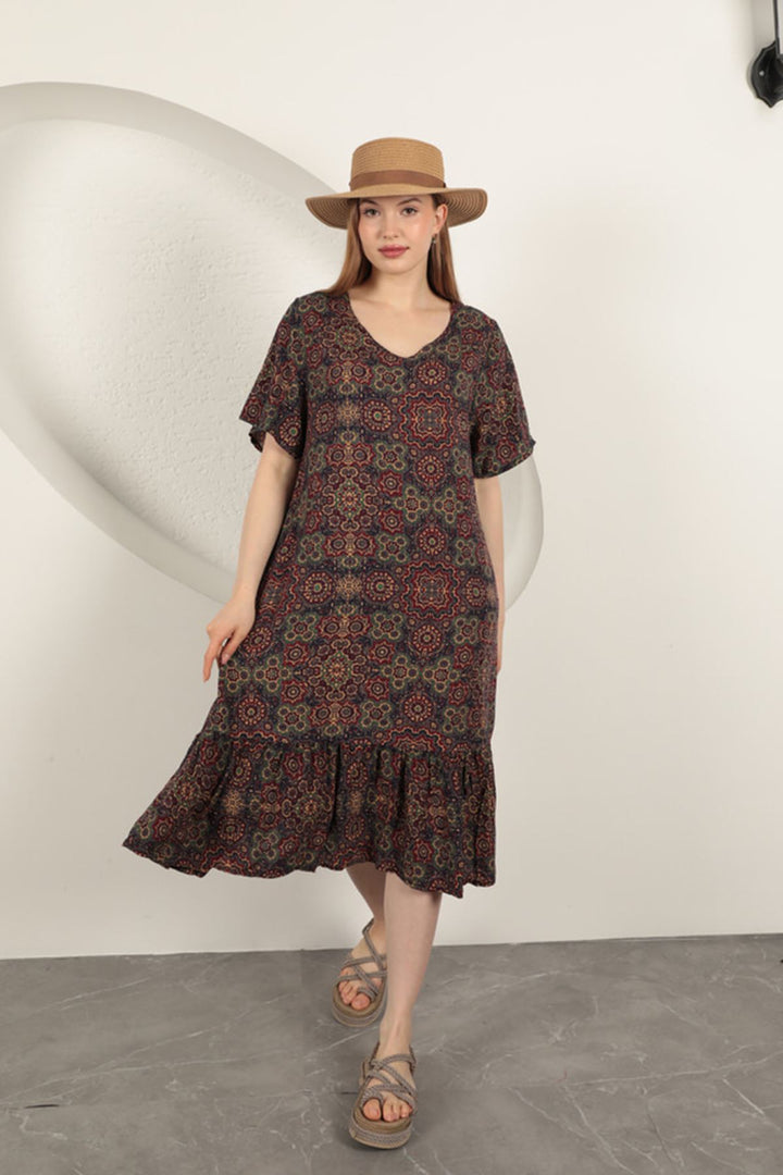 KKT Viscose Fabric Ethnic Dress-Purple - Greensboro