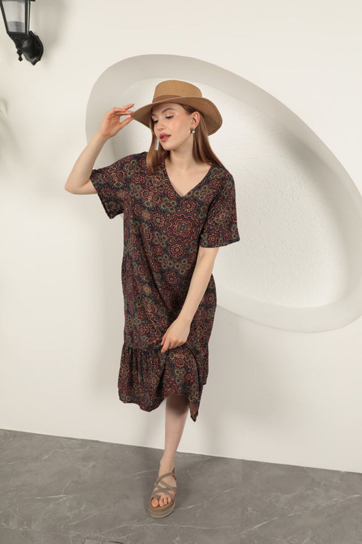 KKT Viscose Fabric Ethnic Dress-Purple - Greensboro