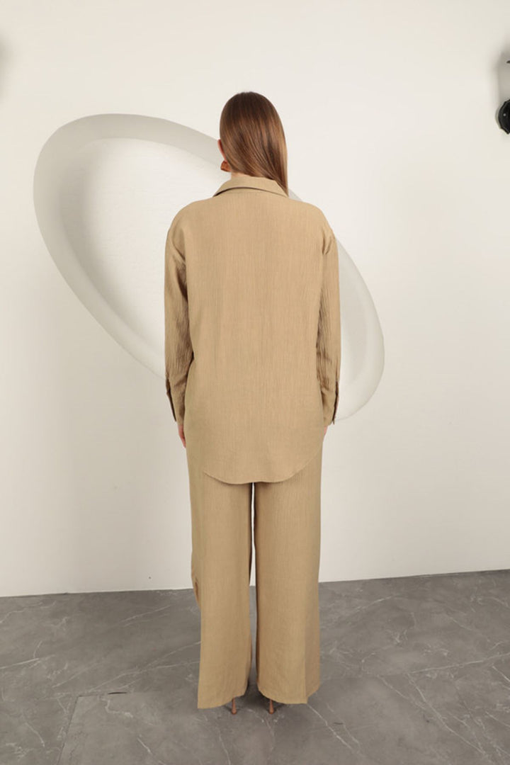 KKT Çilek Fabric Women's Suit-Beige - St. Johns