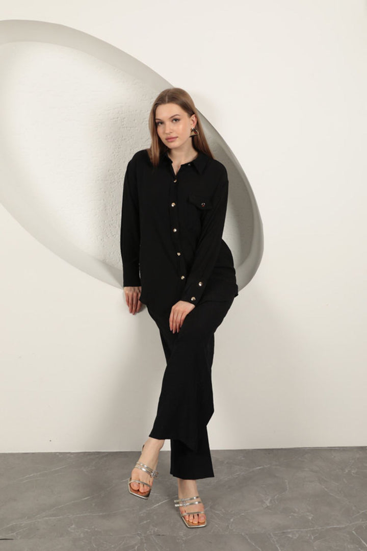 KKT Çilek Fabric Women's Suit-Black - Bristol