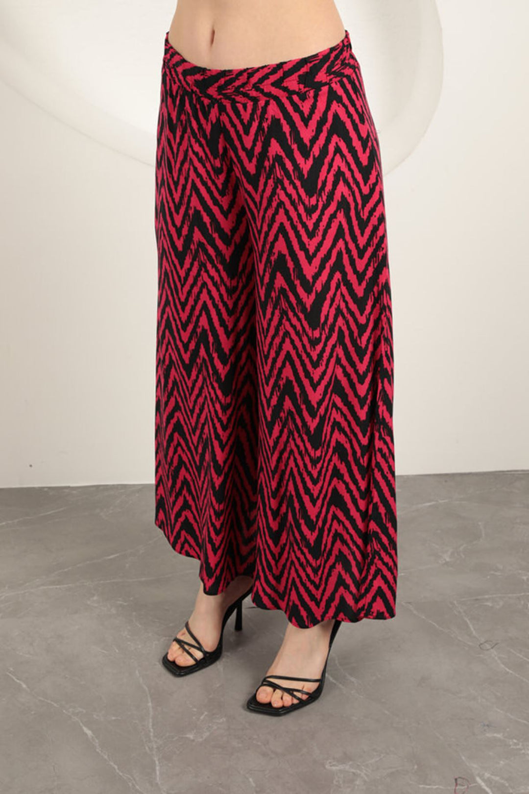 KKT Viscose Fabric Striped Women's Suit-Fuchsia - Bacău